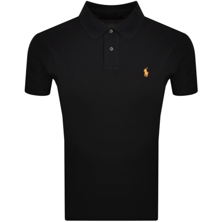 Ralph Lauren Slim Fit Polo T Shirt Black | Mainline Menswear United States